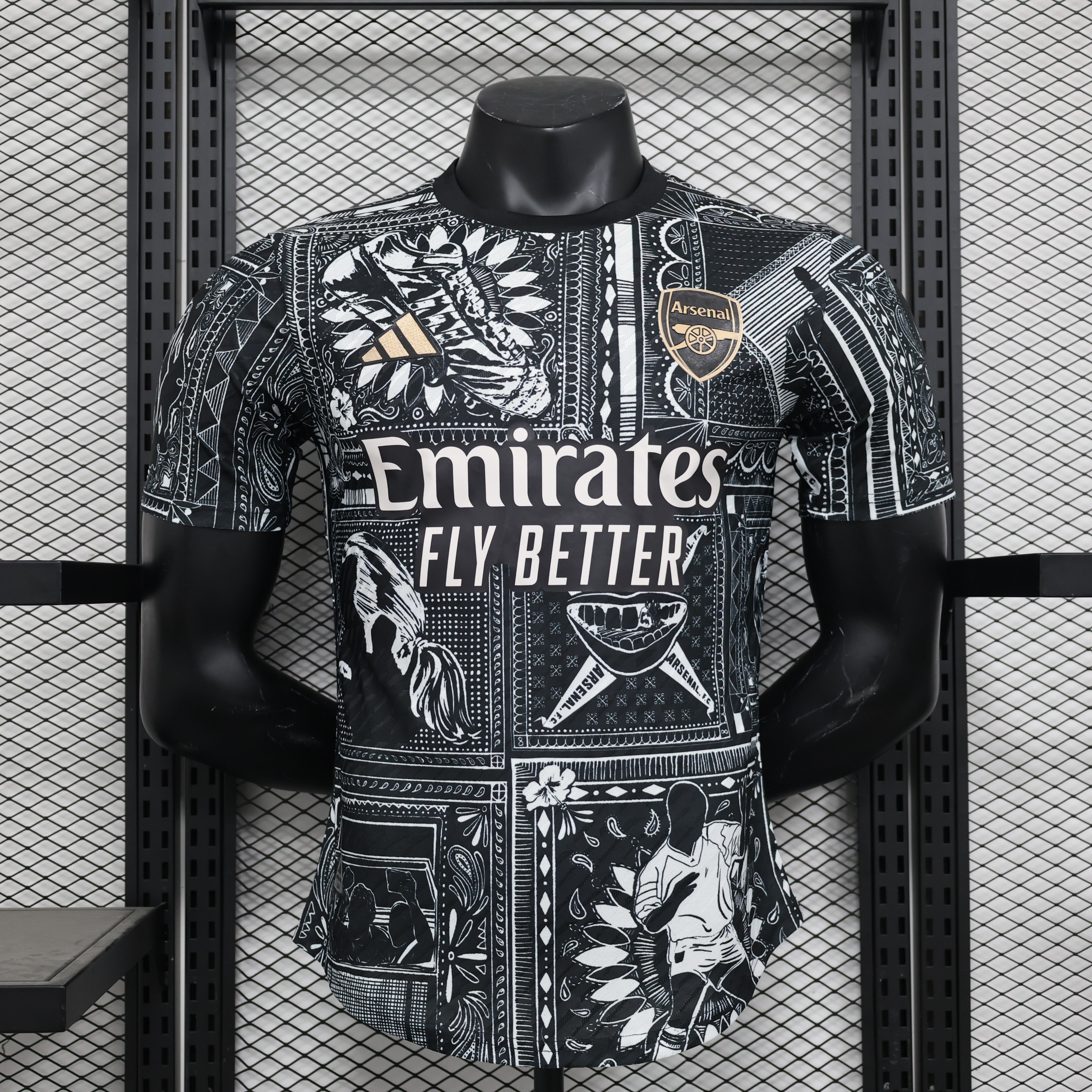 Arsenal x I-a-n.W-r-i-g-h-t 23-24 Pre-match Jersey - Player Version